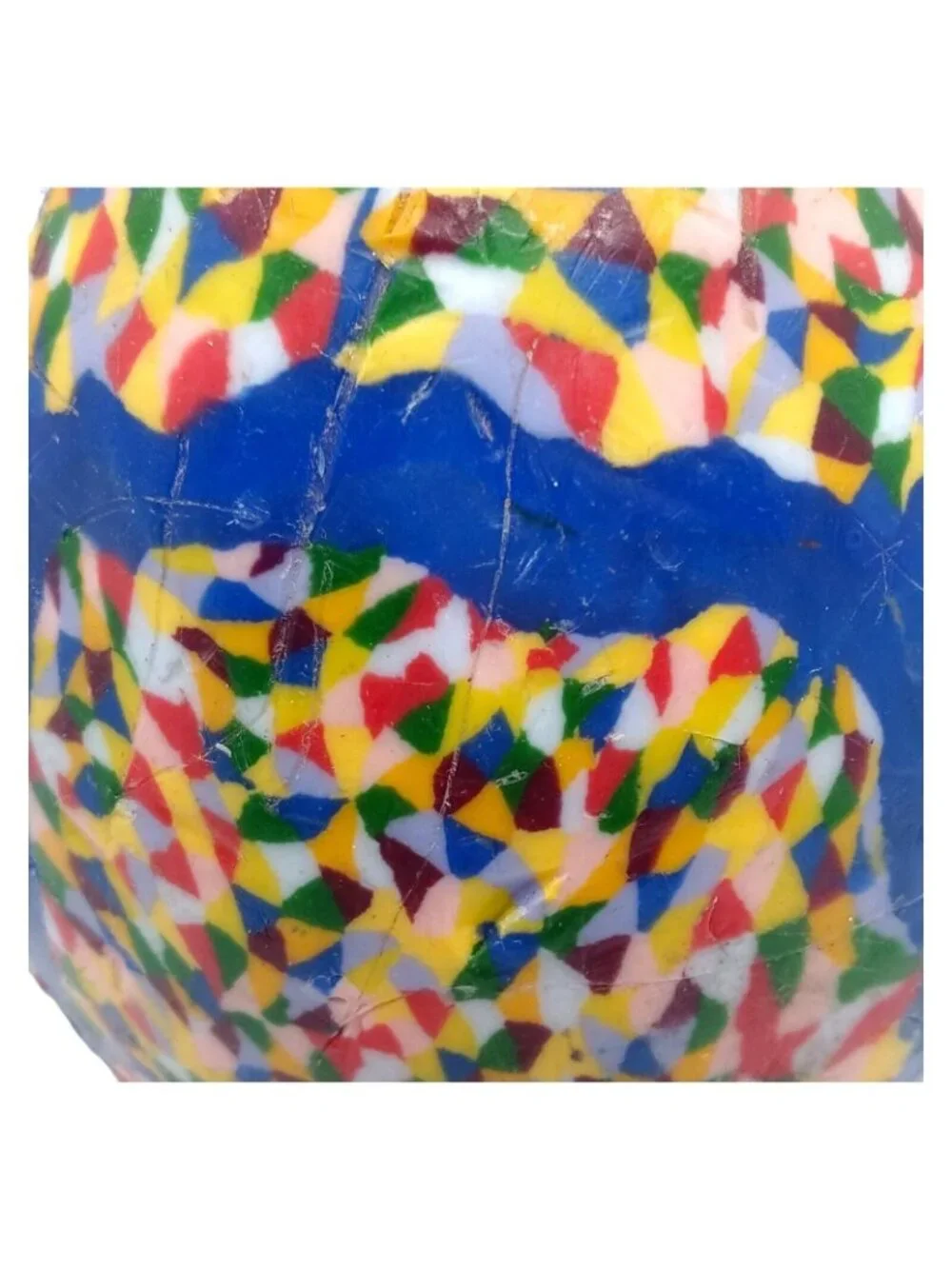 Pop Art Confetti Candle Egg Shaped Unused Multicolors - Picture 7 of 11